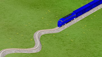 Colorful Train Vs Wave Impossible Weird Rail Track Crossing Deepwater 🍂 in BeamNG.drive