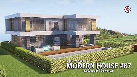Survival Modern House - Island Biome (Minecraft Bedrock) by JSTCreations | Free Map Download