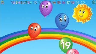 Balloon pop game learn to count from counting numbers 1 to 20 for kids toddlers screenshot 5