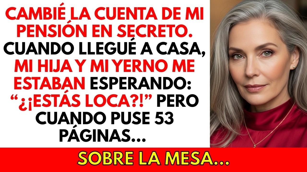 Mi hija vació mi pensión por 3 años — volví del banco con 53 páginas y se quedaron mudos...