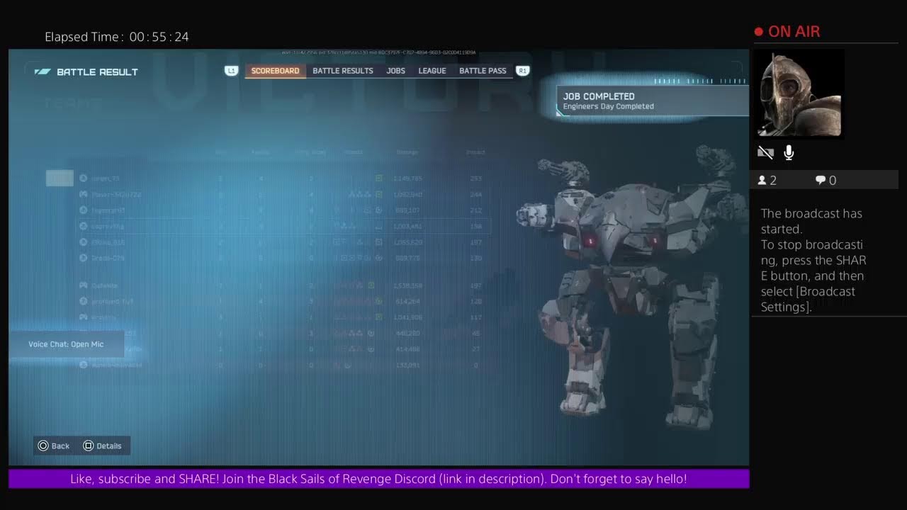 The Captain up early playing some more War Robots Frontiers