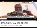 TV3's Coverage Of The Education Financing Conference