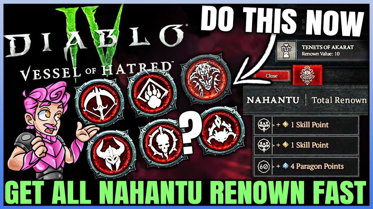 Diablo 4 - Don't Get THIS Wrong - FAST Nahantu Renown Guide - Easy ...