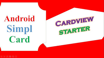 Android Simple CardView Starter