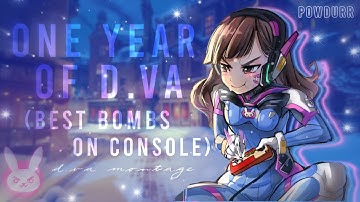 One Year Of D.Va Experience | D.Va Montage - Best Bombs On Console! (Overwatch)