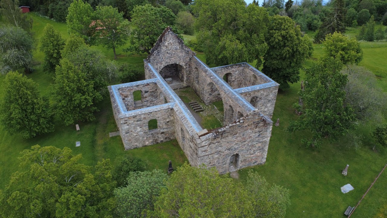 Echoes of the Past – Nes Church Ruin from the Sky