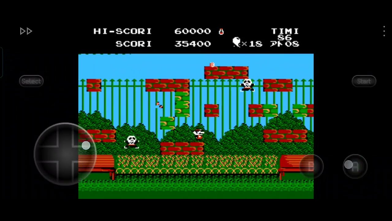 MARIO NINJA KUN HACK NES GAMEPLAY ON ANDROID 