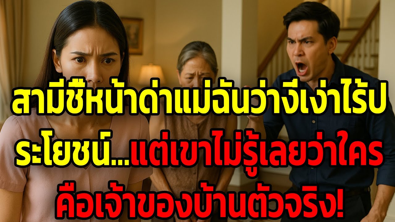 สามีชี้หน้าด่าแม่ฉันว่างี่เง่าไร้ประโยชน์…แต่เขาไม่รู้เลยว่าใครคือเจ้าของบ้านตัวจริง!