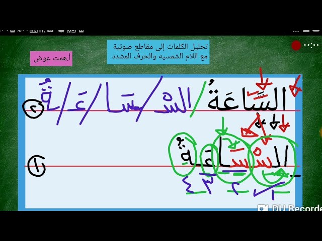 تحليل كلمات بها لام شمسيه //بأسهل طريقه //👍😙 - YouTube