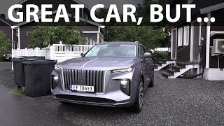 Driving Hongqi E-HS9 Exclusive+ home after Zeekr event in Gothenburg