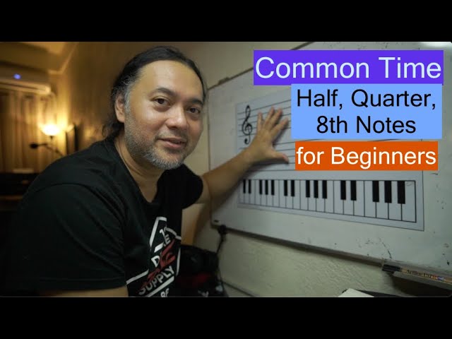 4/4 Time Signature or Common Time  counting quarter notes, 8th notes and half notes