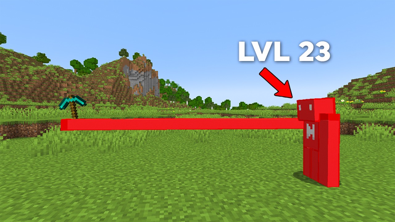 Minecraft, But Your XP = Your Arm Size