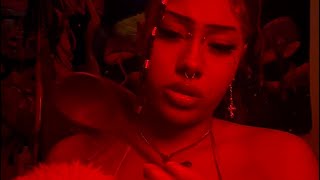 Weird girl gives you ASMR without talking