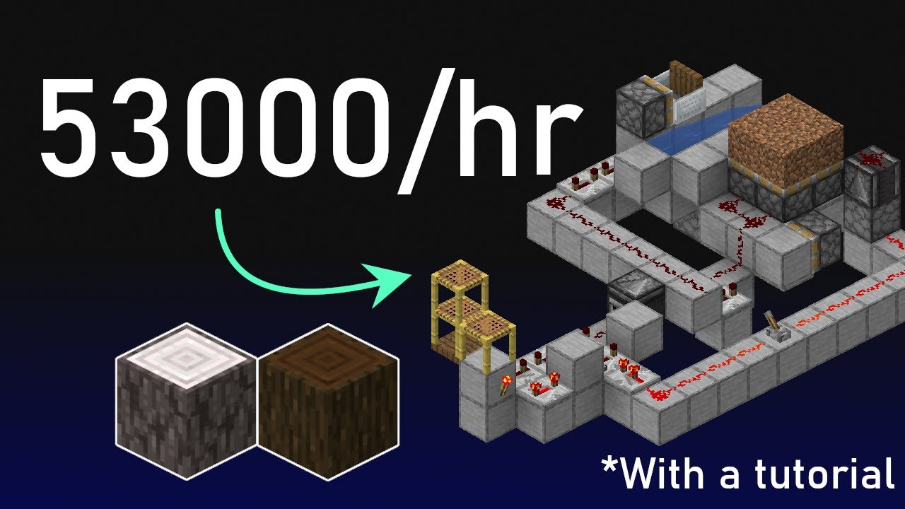 Minecraft's Simplest Fast Dark/Pale Oak Tree Farm* - YouTube