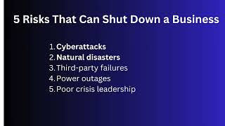 Famous 5 Risks That Can Shut Down a Business Overnight Profile
