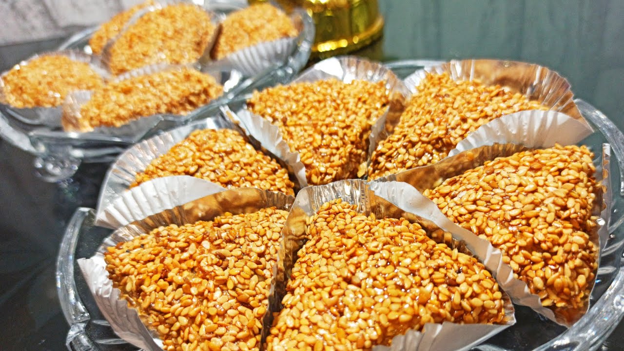 جلجلانية بالكوكاو والجلجلان معسلة للقلب  😋 طرية و تذووووووب في الفم