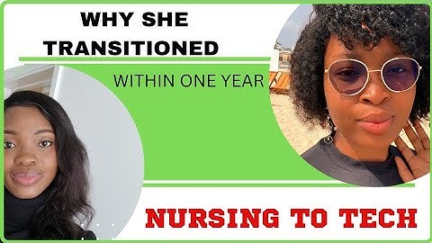 TRANSITION FROM NURSING TO TECH || WATCH HOW SHE ACHIEVED IT WITHIN ONE YEAR