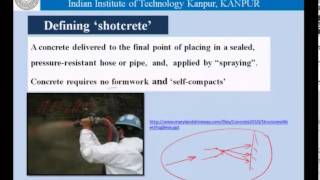 Mod-01 Lec-23 Shotcrete and underwater concrete