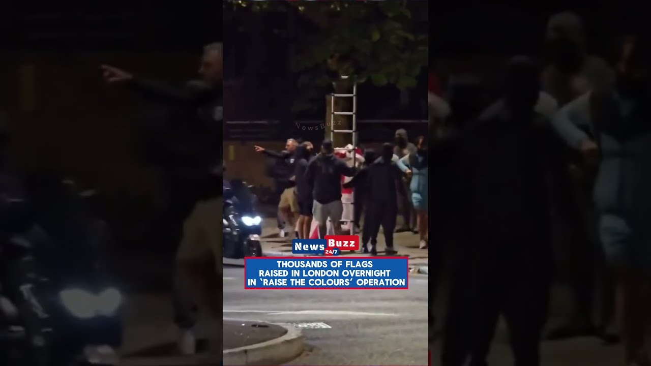 Thousands Of Flags Raised In London Overnight Raise The Colours Operation Breakingnews