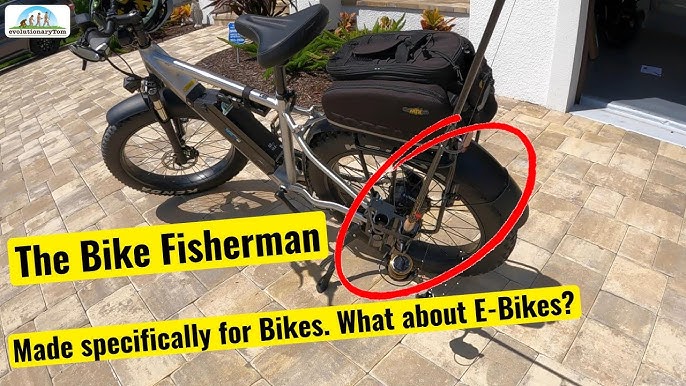 Bike Fisherman - Fishing Rod Holder, Fishing Gifts, Fishing Accessories,  Fly Fishing 
