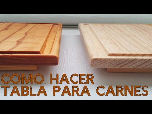 COMO Hacer TABLA para PICAR [♻️MADERA RECICLADA] CUTTING BOARD MAKING 