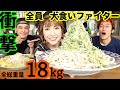 #63【大食い・デカ盛り】全総重量18kg！衝撃なラストが…！！