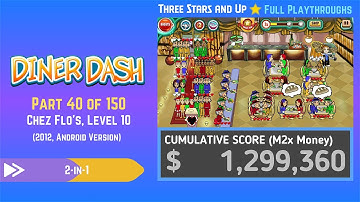 Diner Dash Classic (2012, Android) - Part 040 of 150: Chez Flo