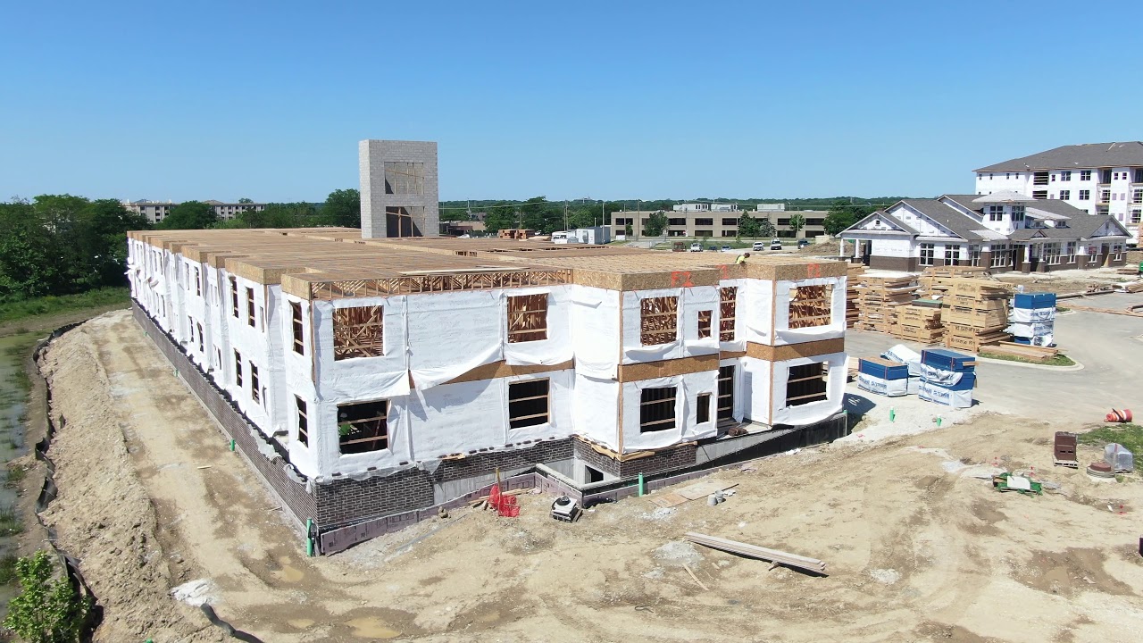 Woodmoor Residential Lombard Drone Video Construction Update 611