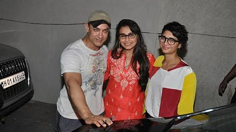 Aamir Khan at the special screening of Rani Mukherjee's movie Mardaani - LEAKED PICTURES.