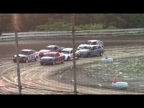 Hummingbird Speedway (6-17-23): Brooks Services Four-Cylinder Heat Race #1