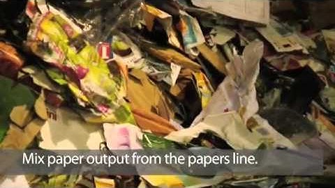 Pellenc ST optical sorting in a MRF Plastics and Paper sorting