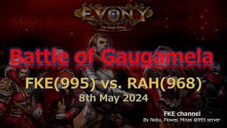 Evony-TKR, BOG FKE(995) vs RAH(968)