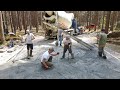 Making Concrete Wood in the Forest, Cabin Pad Pour