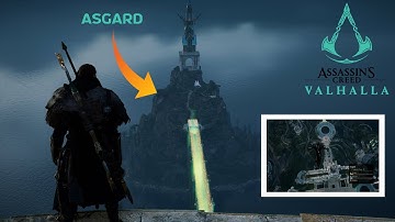 Assassins Creed Valhalla jumping from highest point (Throne Room Asgard) 2020