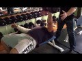 Жим гантели 50 кг. /Dumbbell bench press 110 lb