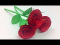 How to make small rose flower with paper  easy paper roses flowers step by step  diy rose of paper