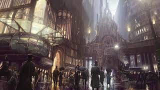 Steampunk city ambient. relaxing music DnD