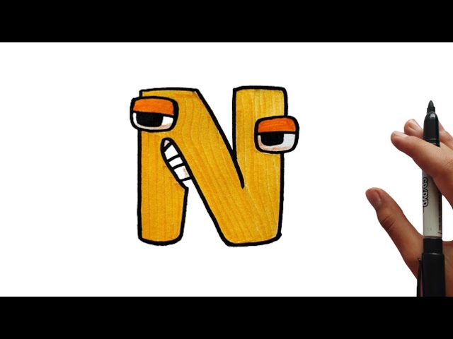 How To Draw Alphabet Lore M and N 