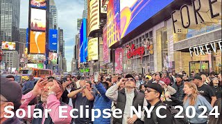 New York Witnesses the 2024 Solar Eclipse - April 8th, 2024.