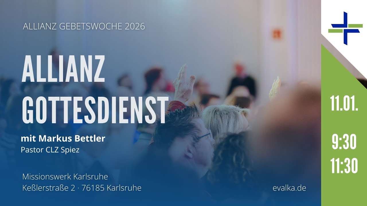 Livestream des Allianz-Gottesdienstes 2026!