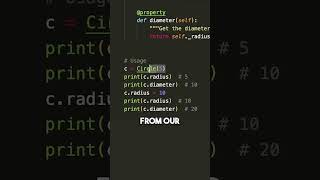 Property decorator in Python