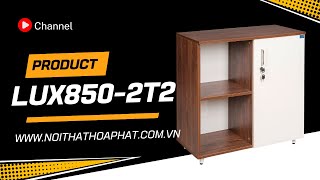 Tủ thấp 2 buồng Hòa Phát LUX850-2T2 - Giải pháp lưu trữ gọn gàng cho văn phòng