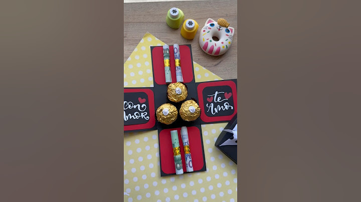 Idea de cajita creativa para regalar dinero y chocolates🥰♥️ #tutorial #ideas #gift