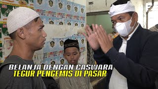 Kang Dedi Bersama Caswara Belanja  Tegur Para Pengemis Di Pasar