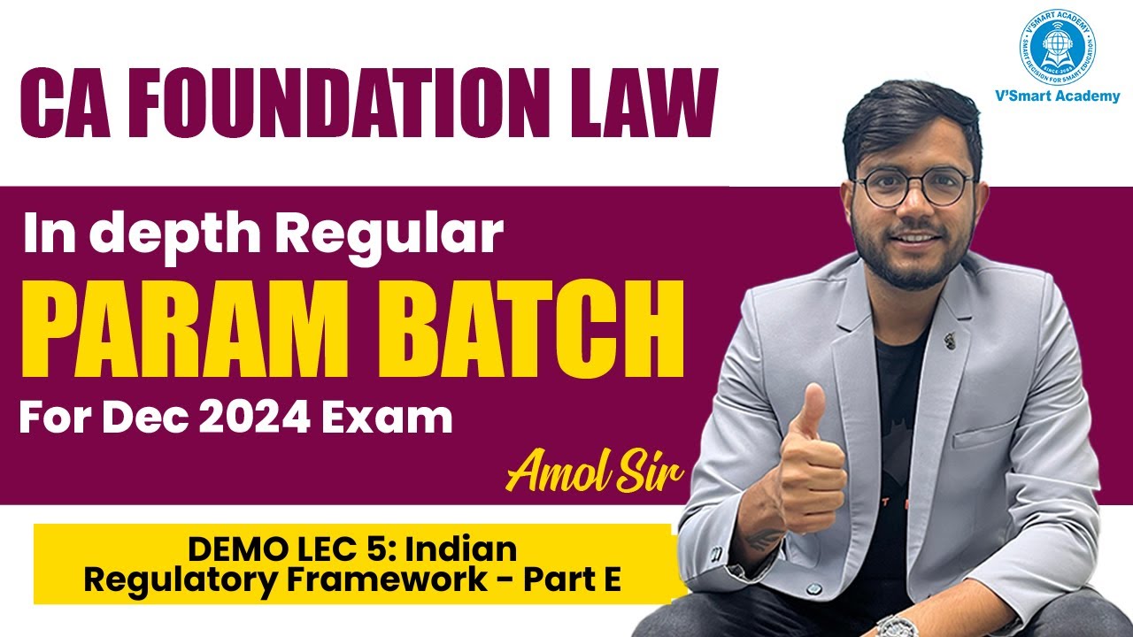 🚀 Law FREE Demo Lec 5 | CA Foundation Indepth Regular PARAM Batch for ...