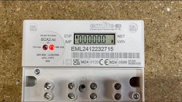 How to read the EmLite ECA2.NV (NET) Single Phase Check Meter