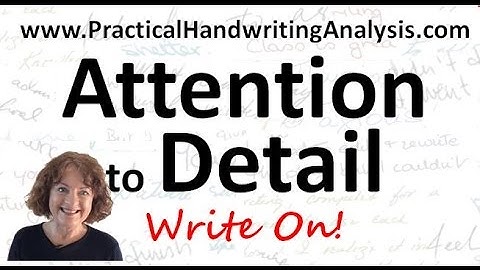 Personality from Handwriting Signature – Attention to Detail (Graphology)