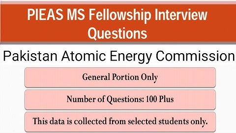 PIEAS MS Fellowship Interview Questions