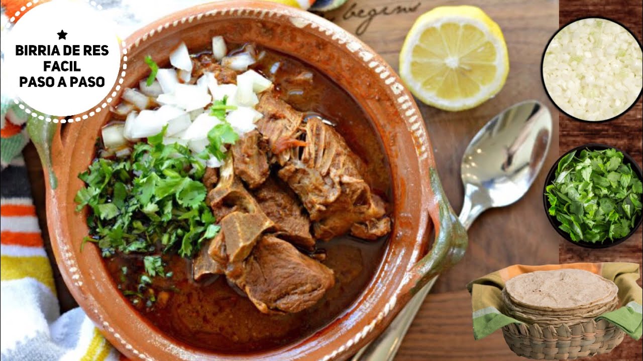 BIRRIA DE RES con CONSOMÉ FACIL PASO A PASOS - YouTube
