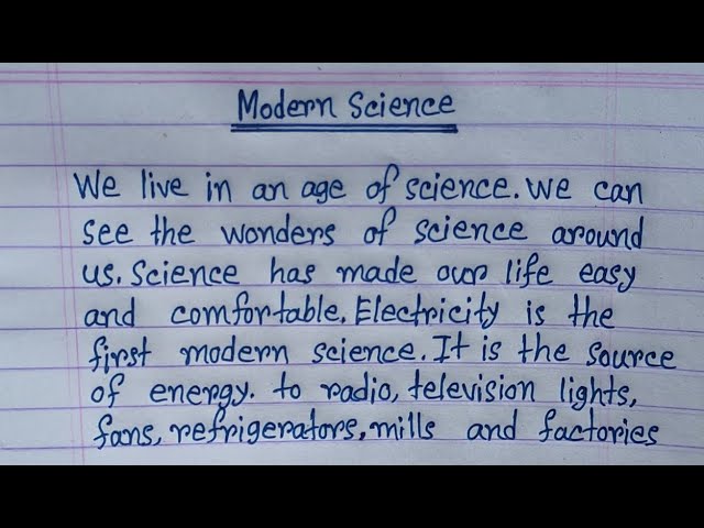 Wonders of Modern Science Composition  